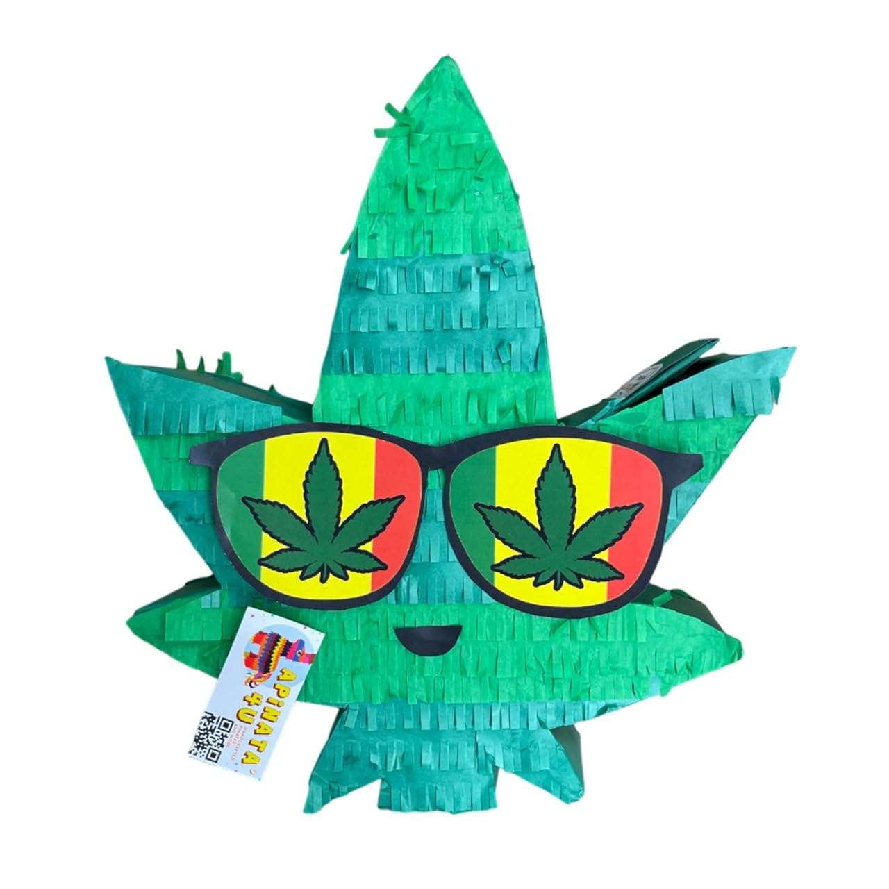APINATA4U Hemp Leaf Pinata Have A Dope Birthday Piñata