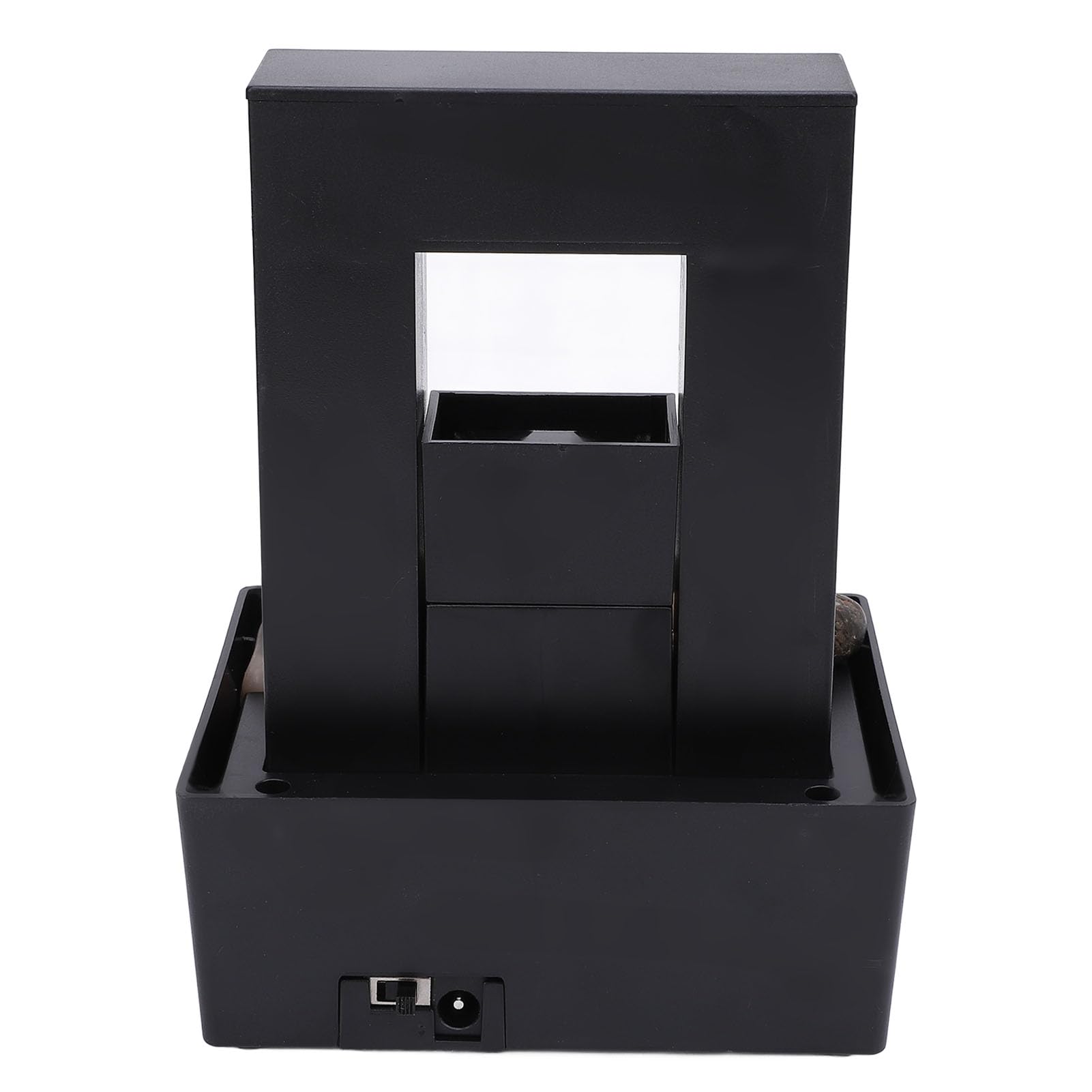 Generic Fuente Decorativa para Interiores, Fuente de Agua de Mesa con Luz LED y Guijarros Pulidos, para el Hogar, Oficina, Sala de Estar y Dormitorio