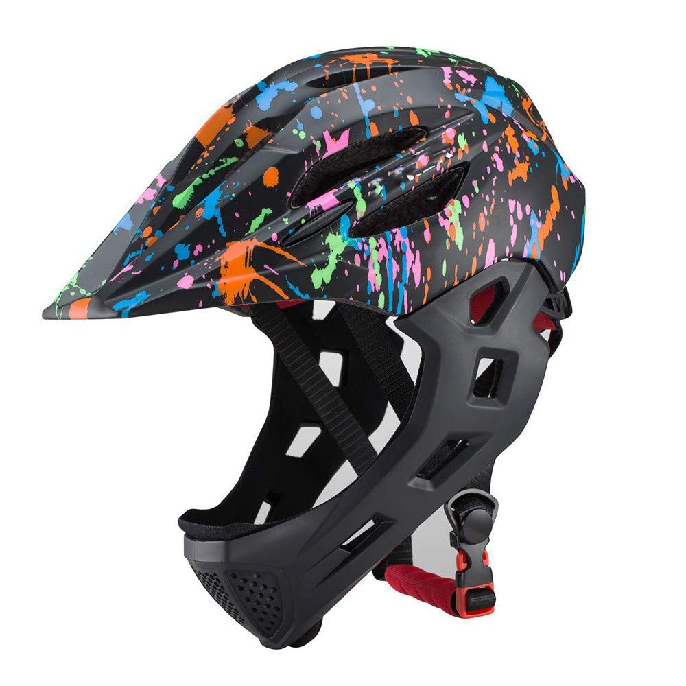 Casque Intégral Enfant Lawnrden – 8-14 Ans, Taille 50-55 Cm, LED, Respirant, Pour Vélo, BMX Et Skate