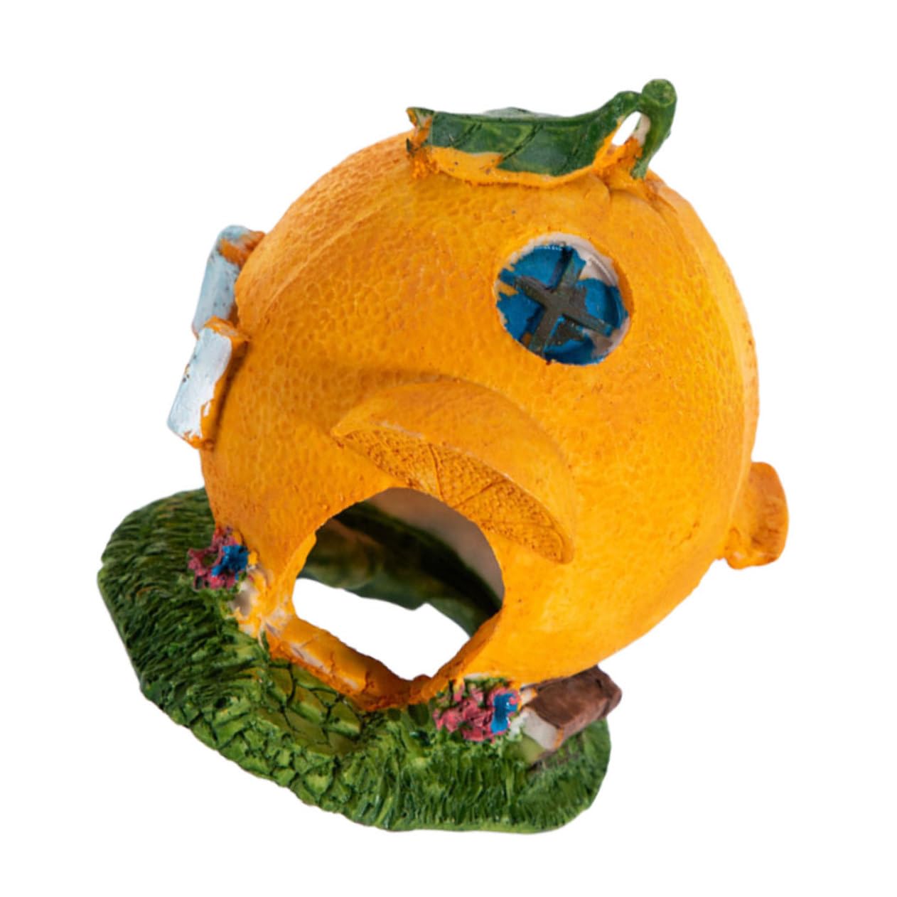 CIYODO Resin Reptile Hideout Bearded Dragon Snake Gecko Lizard Statue Aquarium Cave Decorative Shelter Pet Tank Accessory