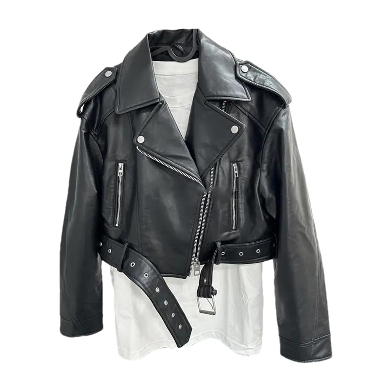 Biker Jacket Black Puff Sleeve Jacket Zara Faux Leather Jacket