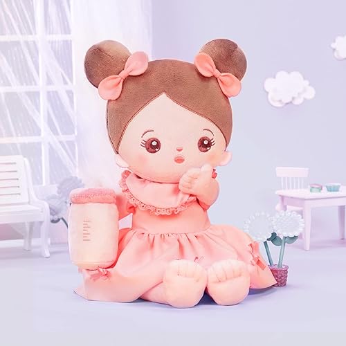 Miniatura 2 de OUOZZZ Set de regalo de muñeca de bebé suave de 13 pulgadas, muñeca de trapo de felpa para dormir, juguete para niños y niñas