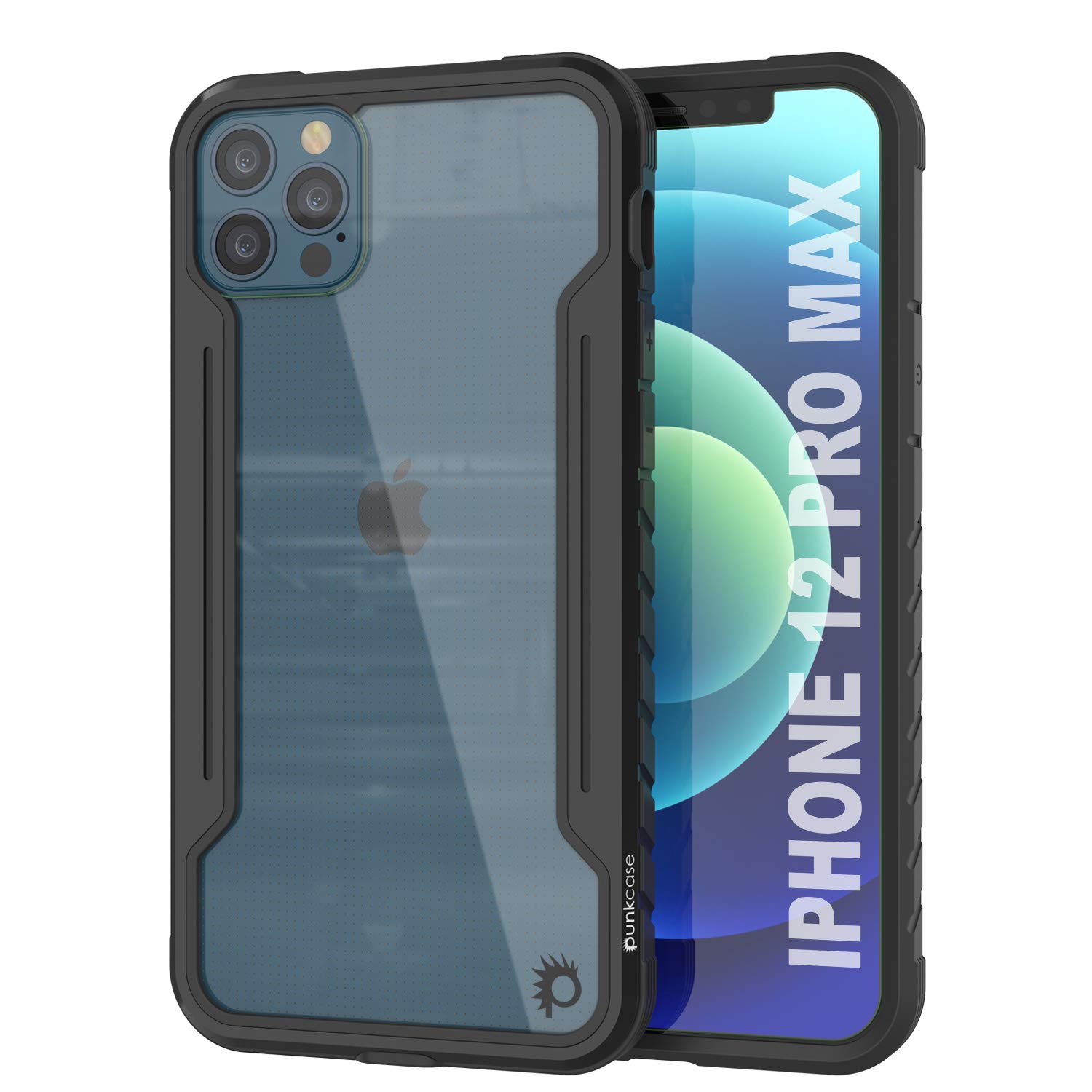 Coque Punkcase Avenger Defense Pour IPhone 13 Pro Max - Cadre Aluminium, Dos Transparent, Protection Militaire 3 M