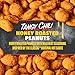 Snak Club x Hot Ones Honey Roasted Peanuts, Tangy Chili, Spicy Nuts, Inspired by Hot Ones, Vegan Snack, 14 oz Resealable Bag