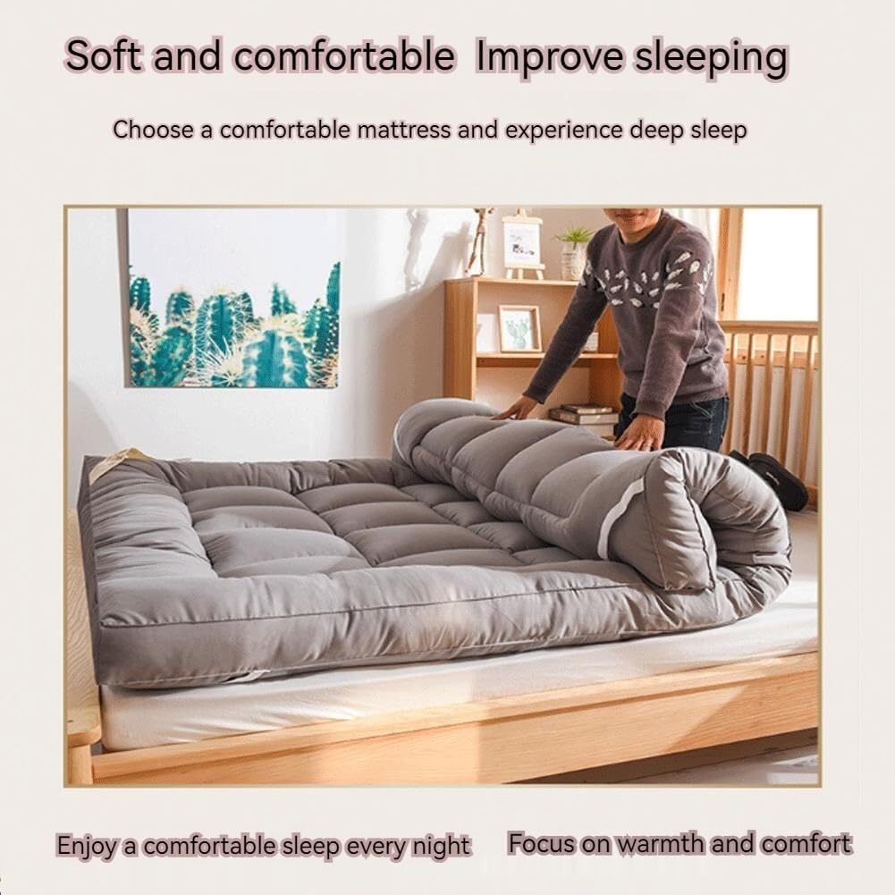 Matelas De Sol Simple Matelas Futon Japonais Matelas Portable Pliable Doux Matelas Futon Japonais Pliable Épais Matelas Pliable Tatami Tapis De Camping Pliable(B,90X200cm)