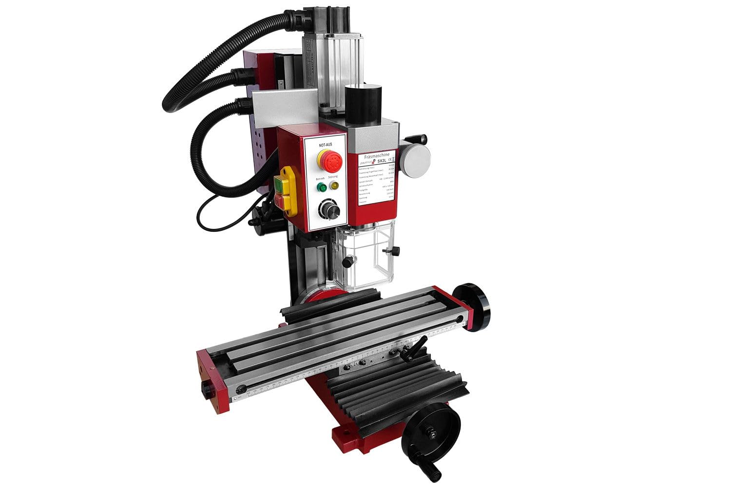 PAULIMOT Bohr-/Fräsmaschine SIEG SX2L mit bürstenlosem Motor und Z-Säule neigbar : -