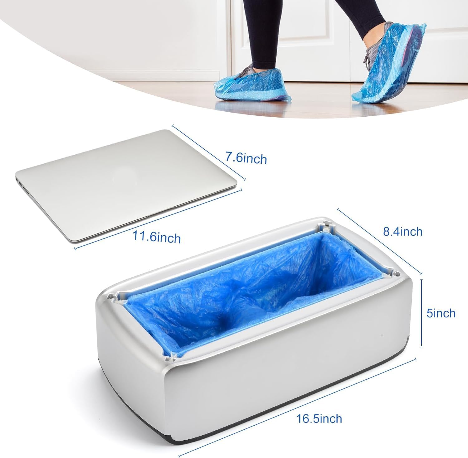 Distributore Automatico di Copriscarpe, Copriscarpe Portatile con Copriscarpe monouso Impermeabili, per Negozi a casa e Ufficio,B, Copriscarpe 200 Pezzi Distributore Automatico di Copriscarpe, Copriscarpe Portatile con Copriscarpe monouso Impermeabili, per Negozi a casa e Ufficio,B, Copriscarpe 200 Pezzi