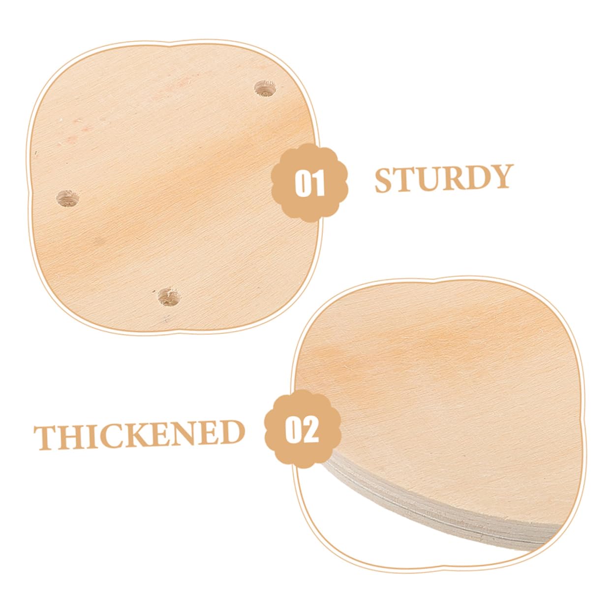 Balacoo 2pcs Boys and Girls Skateboard Decks Blank Wood Skateboard Decks for DIY Graffiti