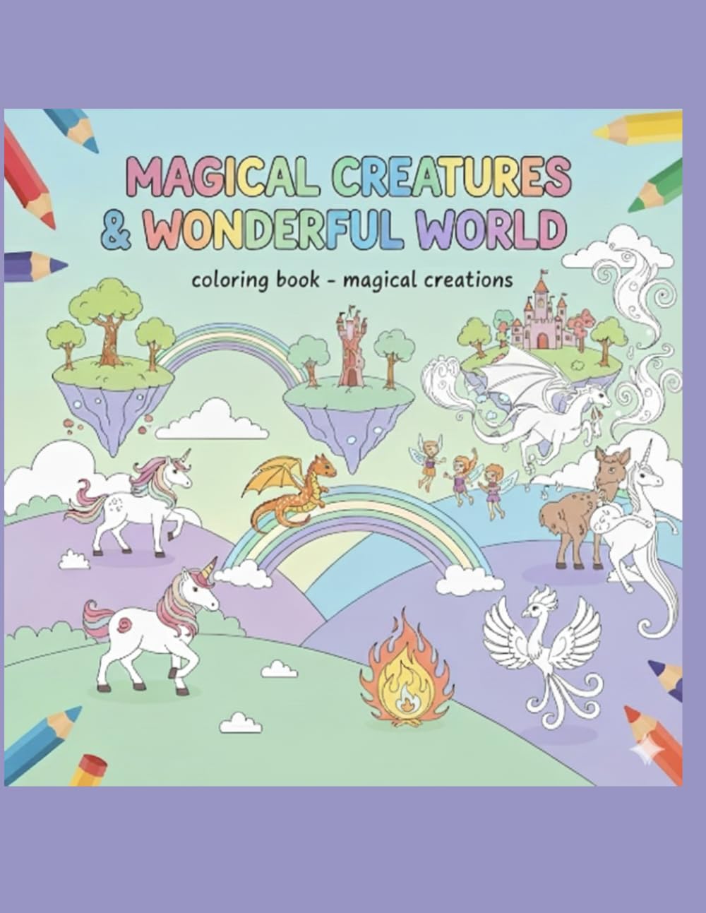 Magical Creatures - coloring book / drawing book: Mythical Creatures Focus Dragons, Unicorns, Fairies, and Other Mythical Beings A Coloring Book of ... Legendary Creatures from Fantasy and Folklore