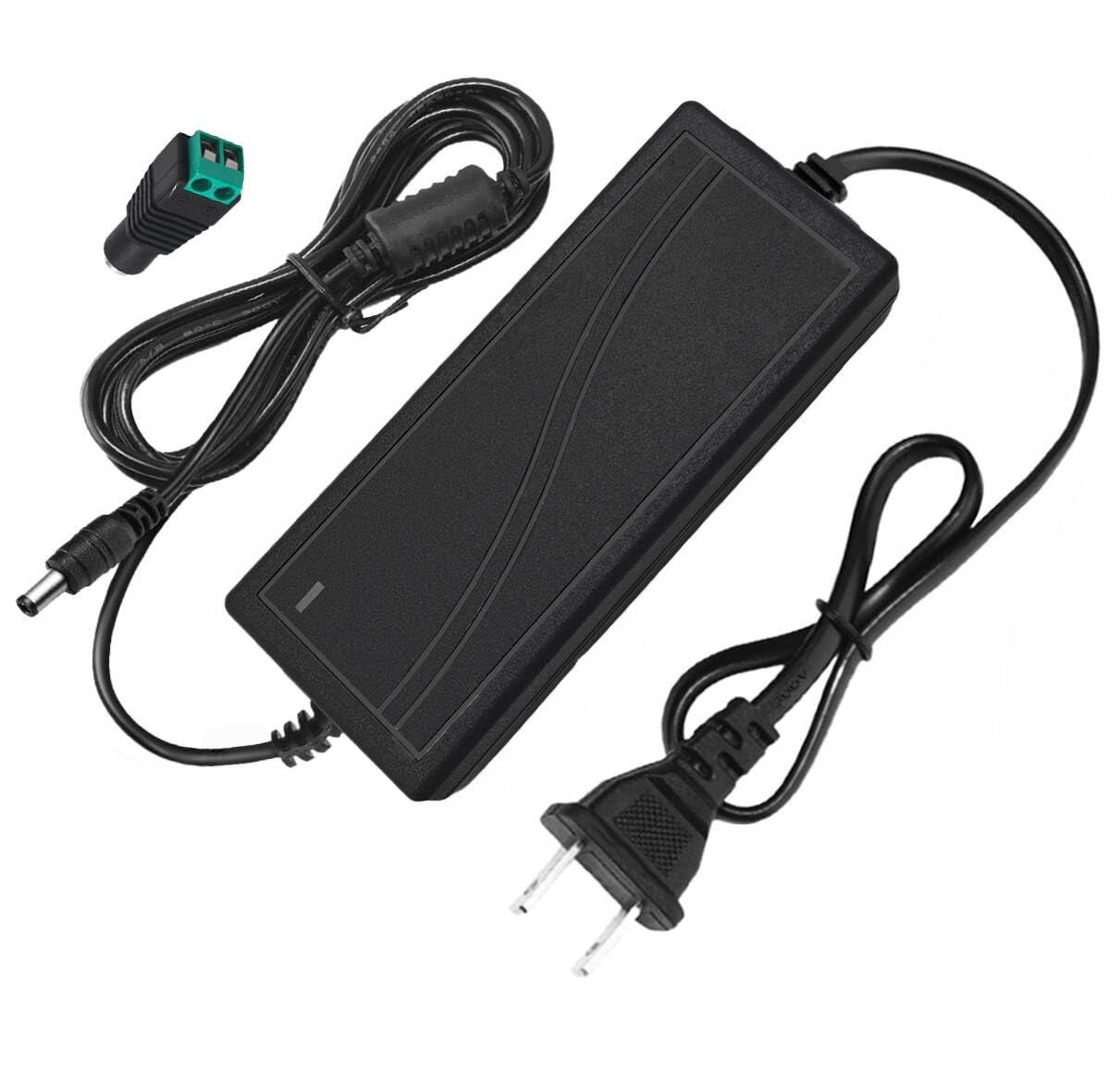 24V 5A AC Power Supply All-in-one Design Adapte 100-240V AC to DC 24 Volt 5 Amp 120W Power Adapter with 5.5 x 2.5mm Plug for LED Strip Light, CCTV