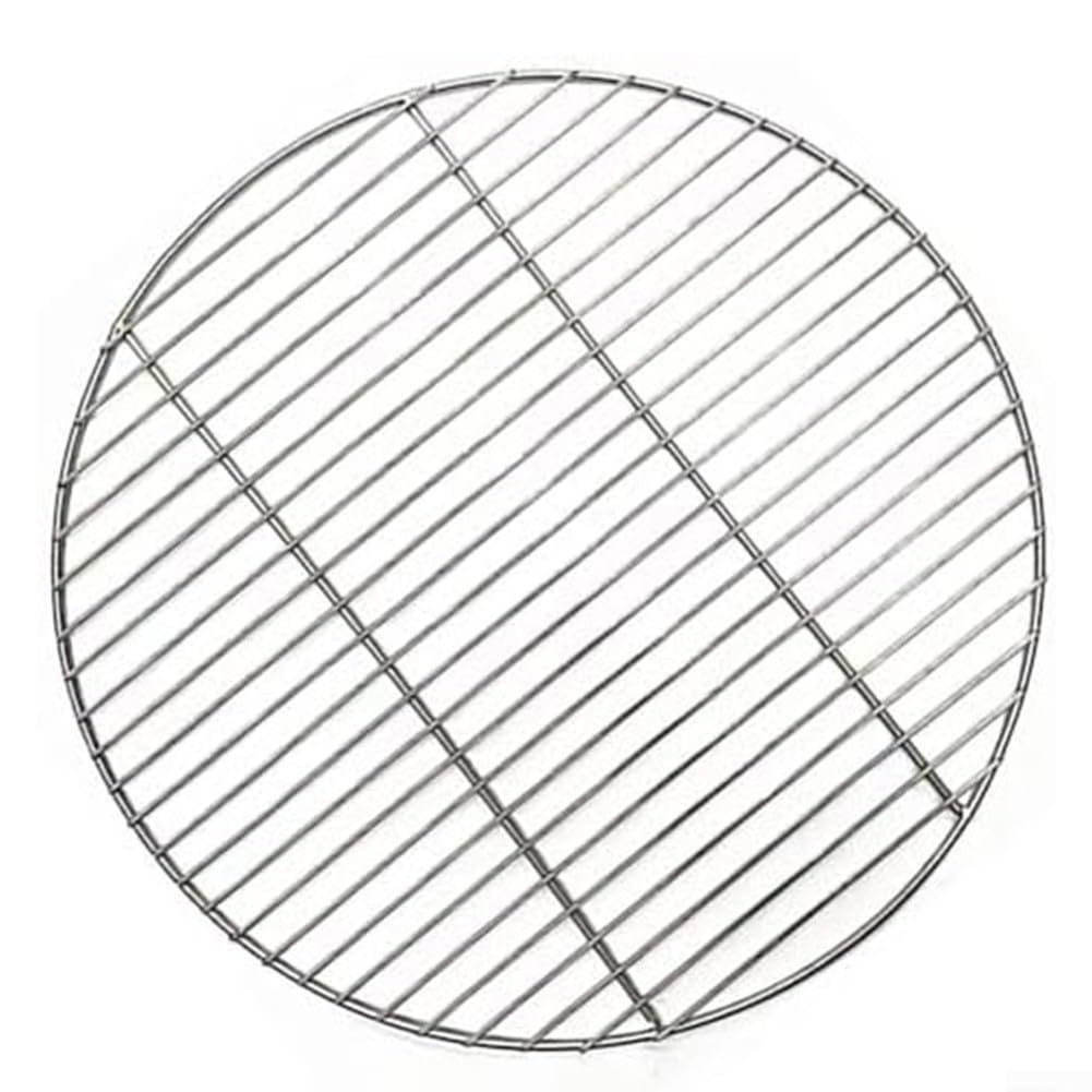 Round BBQ Grill Grate, Stainless Steel Replacement Cooking Mesh, Outdoor Cooking Barbecue Grill Net for Camping, Backpacking(28cm)