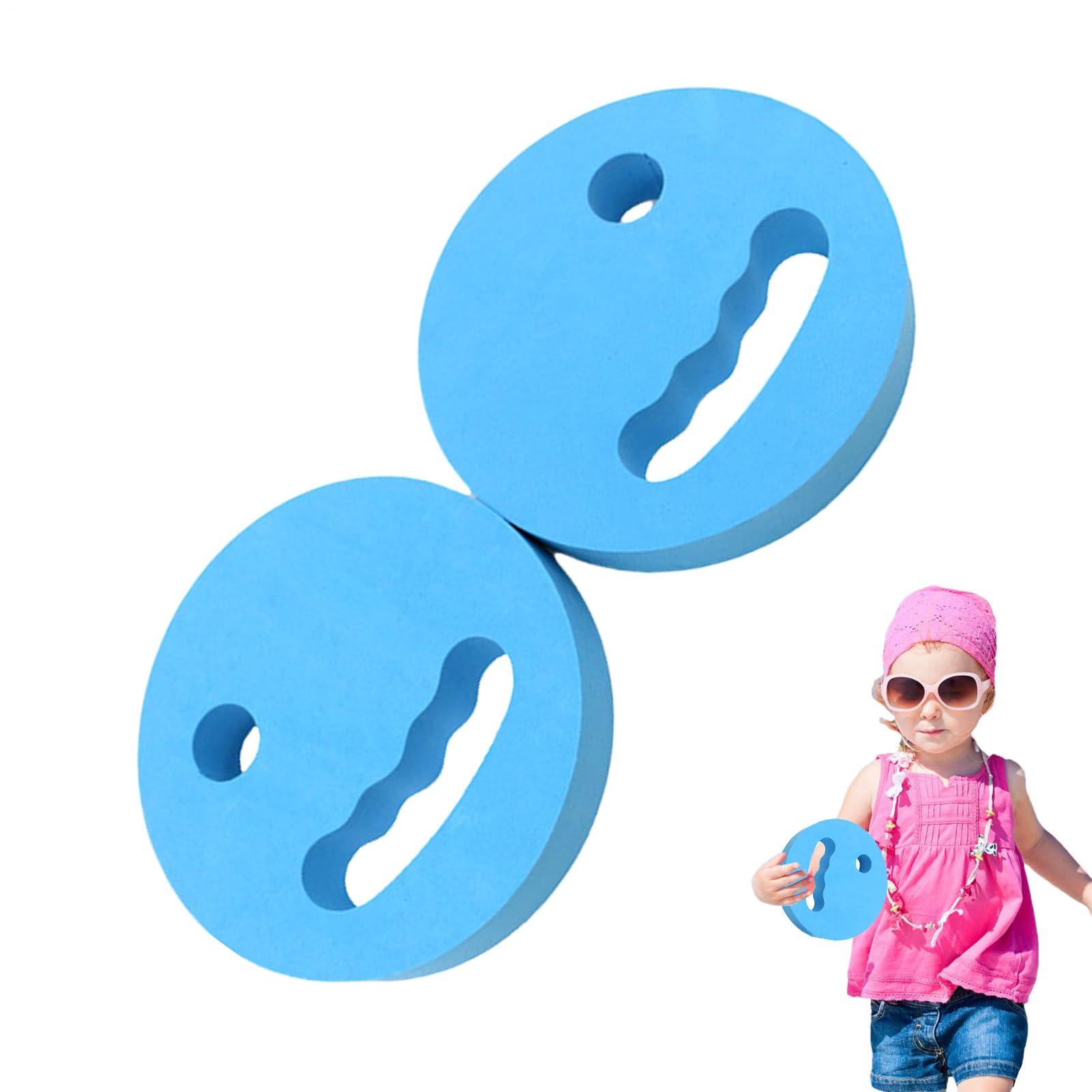 Lot de 2 poids d'eau pour exercices en piscine, disques de natation en EVA pour entraînement aquatique, équipement de fitness portable pour débutants, aérobic aquatique et séances d'entraînement de