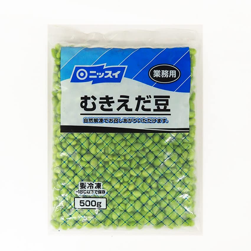 Amazon.co.jp: 冷凍 ムキ枝豆 500g 自然解凍 ニッスイ 冷凍野菜 野菜
