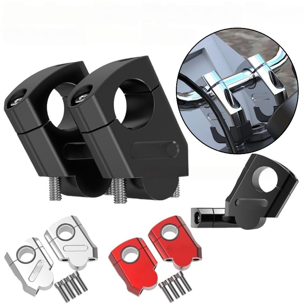 1 Para Podstawek Na Kierownicę Motocykla Podstawki Motocyklowe Ze Stopu Aluminium Uniwersalny Adapter Zaciskowy 28 Mm 22 Zacisk Wspornika Kierownicy