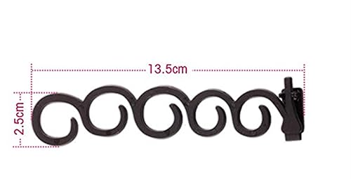 Miniatura 7 de 2 unidsset mujeres pelo trenzado herramienta pelo torsión peinado clip trenzado rodillo moño fabricante DIY banda accesorios negro