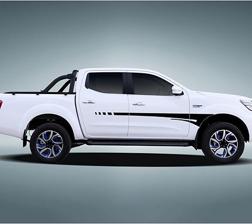 Miniatura 5 de ramuel Calcomanías gráficas y calcomanías de vinilo de rayas laterales de automóvil, deportes de carreras, calcomanías de vinilo de rayas