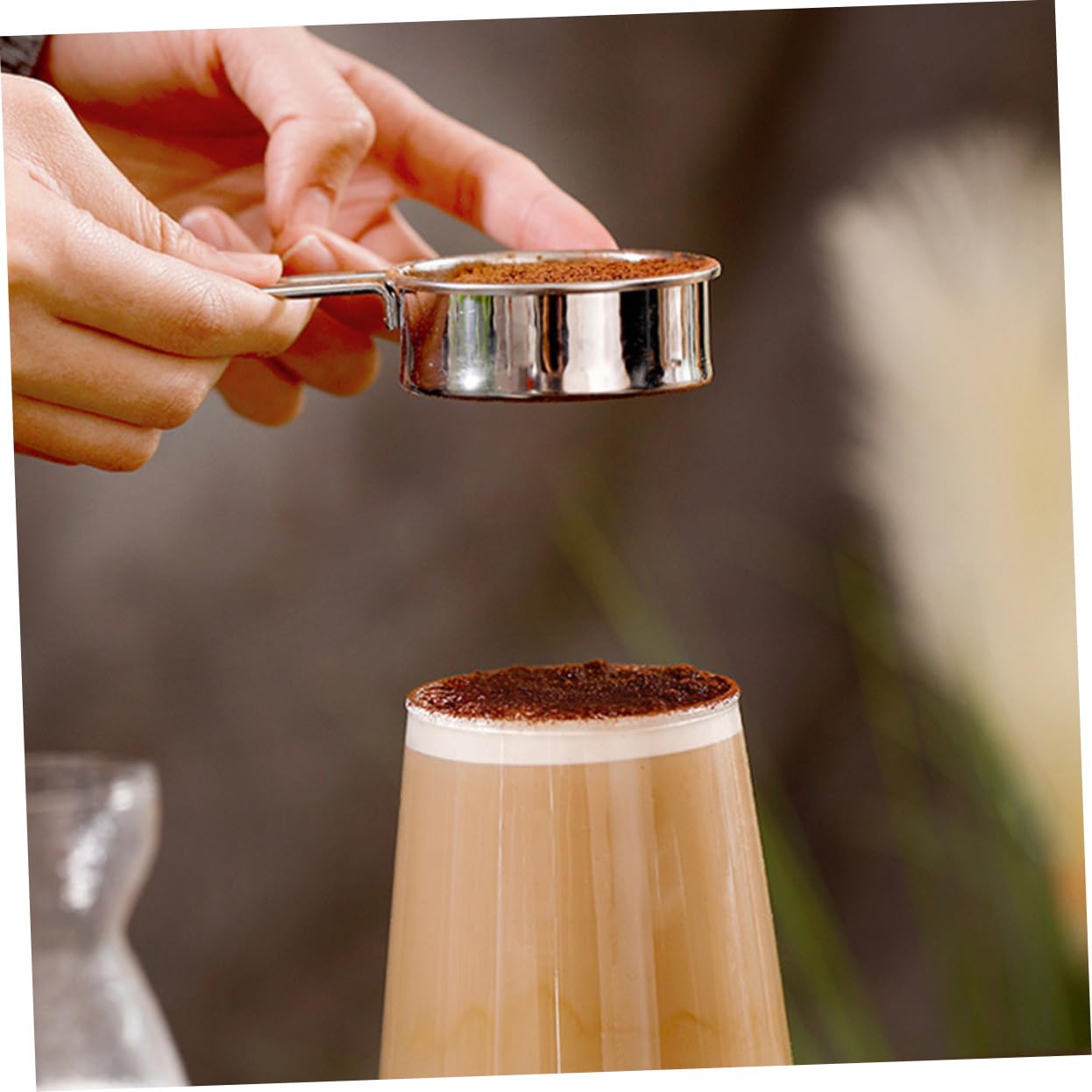 Cabilock 2Pcs Fine Mesh Stainless Steel Flour Sifters for Home Baking Multi Purpose Powder Strainers with Hanging Kitchen Tool for Flour Sugar and Matcha Sifting