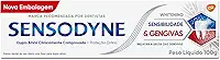 Sensodyne NOVO Creme Dental para Sensibilidade e Gengivas Whitening com Flúor, Clareamento Dental, 100g