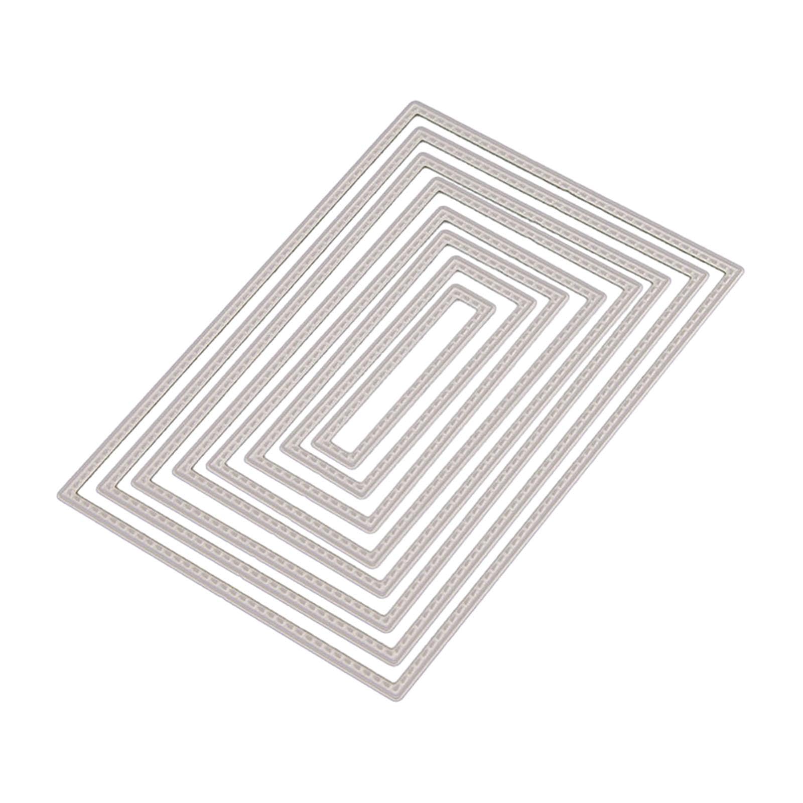 SECRET DESIRE Rectangle Frame Metal Die Cuts DIY Art Crafts Office Rectangles Cutting Dies