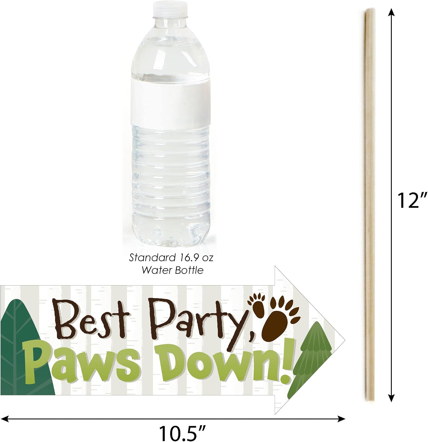 Funny Forest Hedgehogs Photo Booth Prop Kit, DIY Setup - 10pc image 3