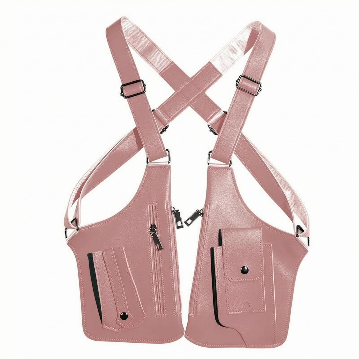 UJEAVETTE Structured Body Underarm Bag Leather-Like Multifunction