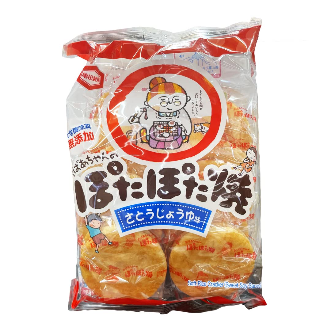 Kameda Potapota Yaki Senbei (6.17oz). Sweet and salty rice crackers brushed with sweet soy sauce coating. (TCS-16 L-1) - Pack of 1