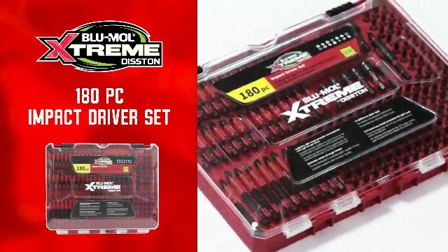 Amazon.com: Disston BLU-MOL Xtreme 180 Piece Impact Driver