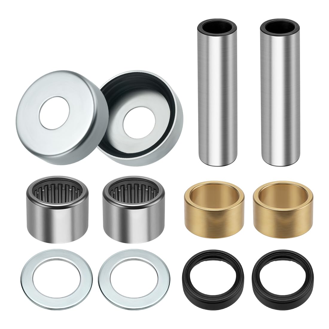 Kit de reconstrucción de rodamiento de brazo oscilante, sello y tapa para Yama-ha YFZ450 2004-2013, YFZ450 Bill Balance Edition 2006-2007, YFZ450 SE 2007-2008
