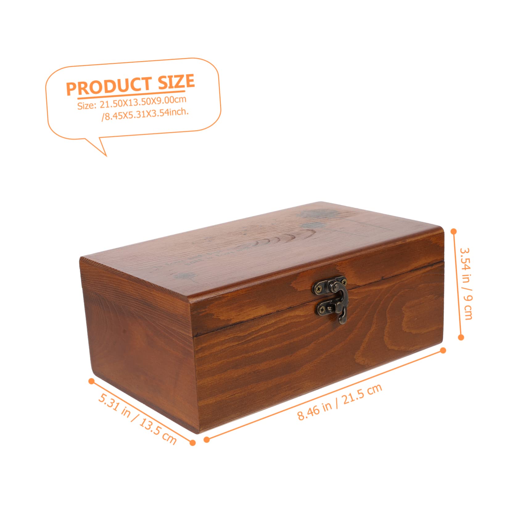 Gogogmee Vintage Sewing Kit Box Retro Solid Sewing Accessories Case for Needlework Complete Sewing Sundries Safe Durable for Home Use for Beginners Craft Lovers