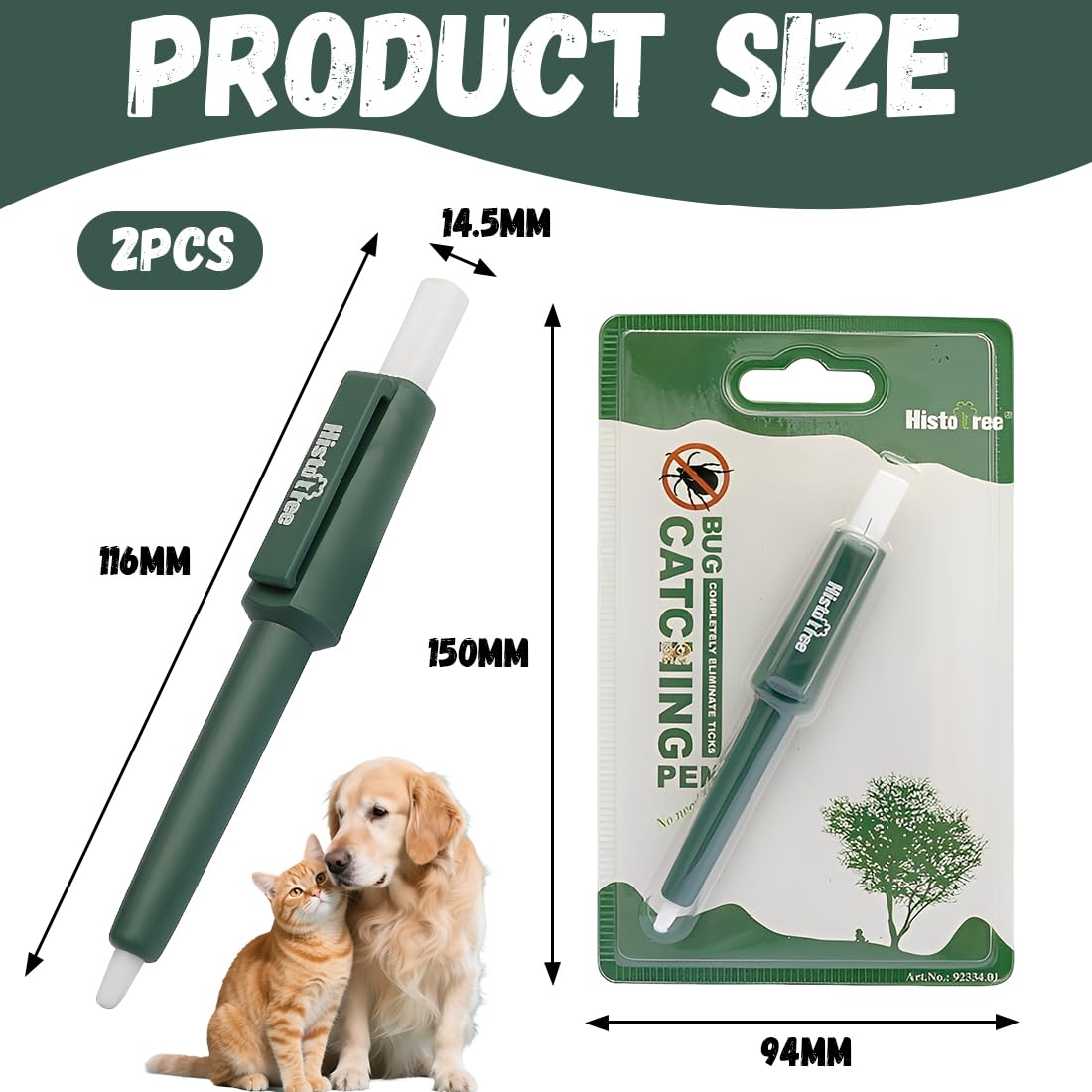 2 Pièces Pince A Tique Set, Crochet Tique Pour Éliminer Nymphes Et Tiques Adultes, Pince A Tique Pour Chien, Chats Et Autres Animaux