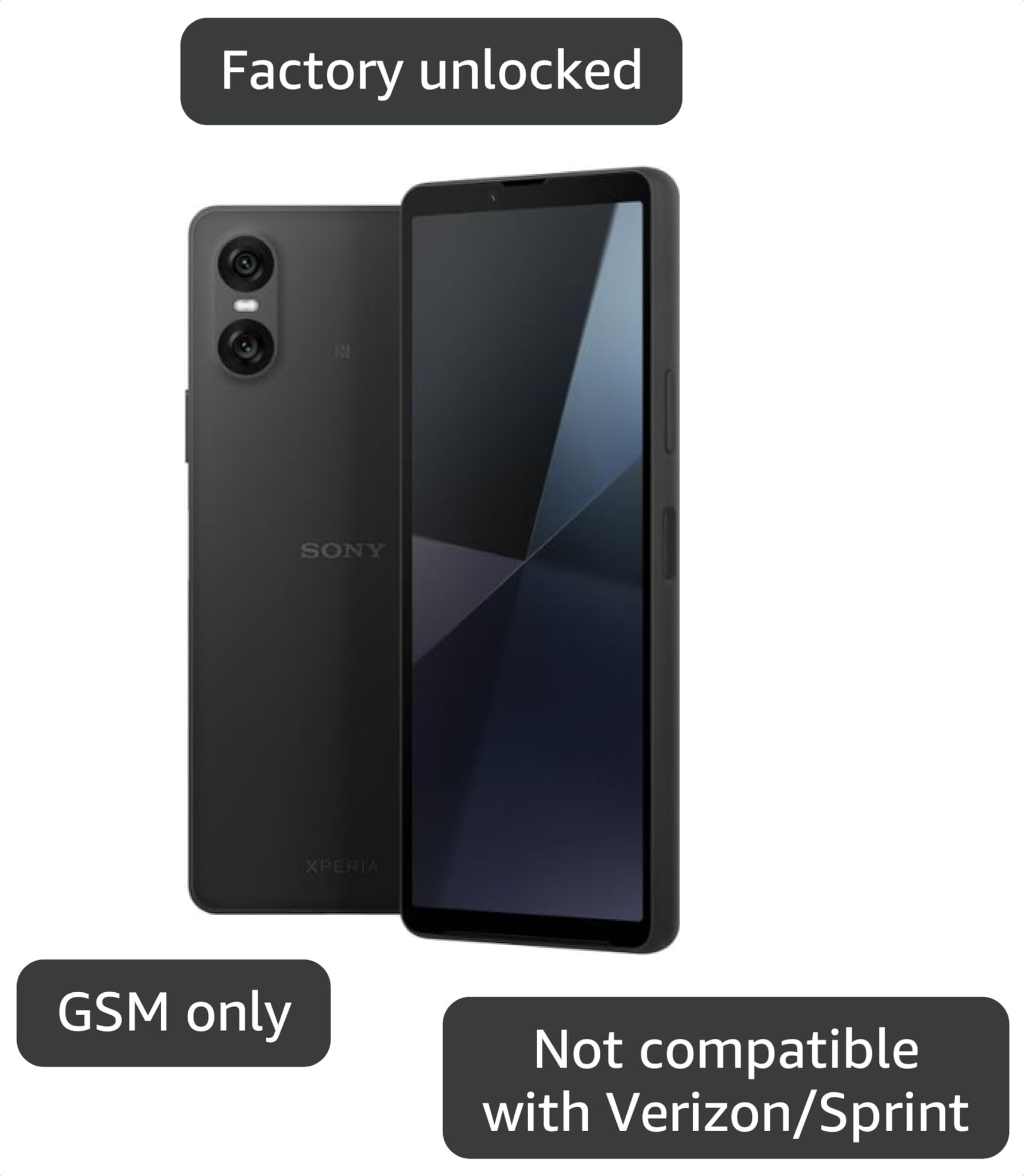 Amazon.com: Sony Xperia 10 VI 5G XQ-ES72 128GB 8GB RAM Factory
