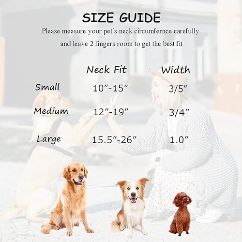 Miniatura 6 de Collar suave para perro con hebilla de metal, ajustable, duradero, cómodo, de pana de algodón, para perros grandes, medianos y pequeños, collares de