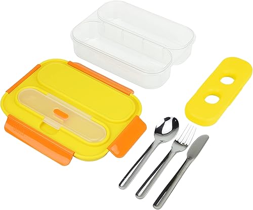 Miniatura 10 de BUILT Bento de plástico y Tritan gourmet de 40 onzas, hermético, resistente a las fugas y reutilizable, con cubiertos de acero inoxidable y bolsa de