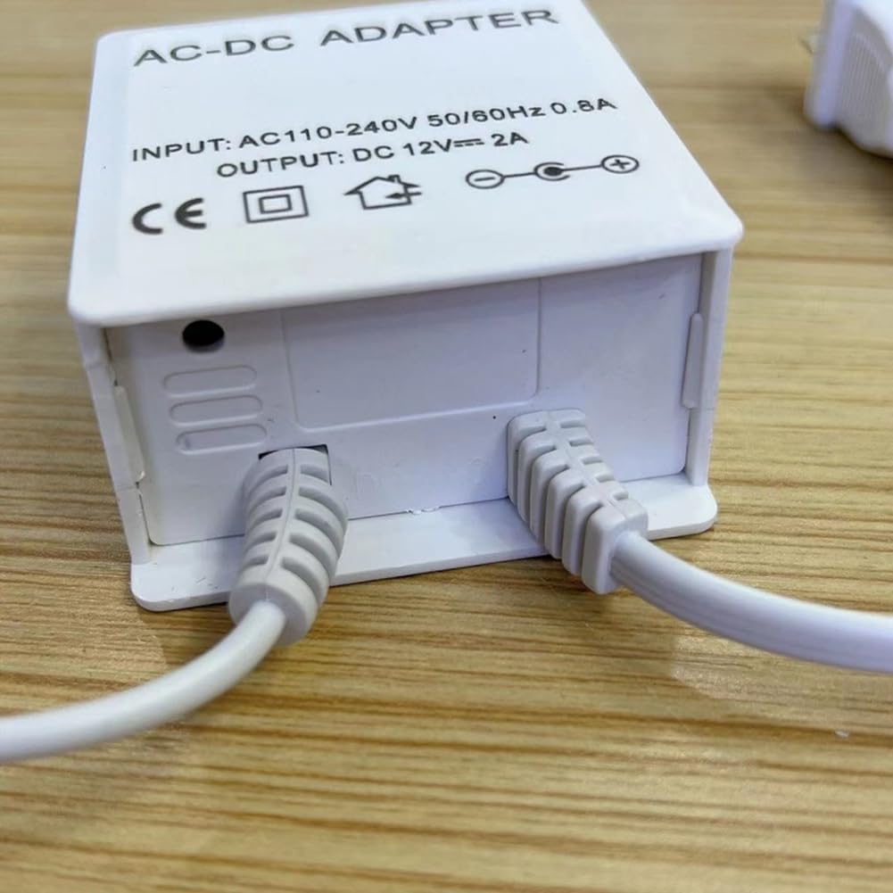 Alimentazione AC 110-240V Ingresso DC 12V Uscita Spina UE Caricabatterie Impermeabile per CCTV Sicurezza AHD Telecamera IP Analogica Spina UE