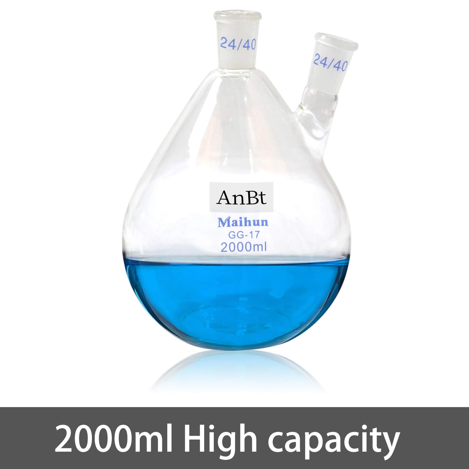 Anbt 2000ml Lab Essential Oil Distillation Apparatus Water Distiller