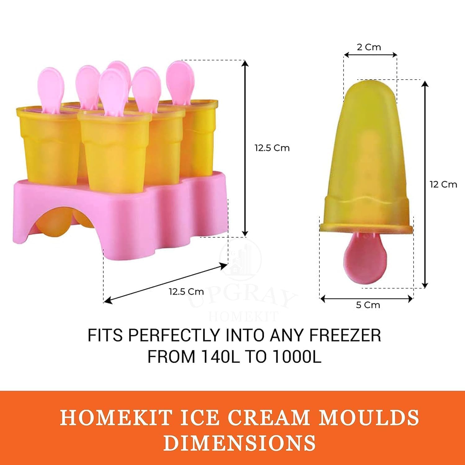 Reusable Ice Pop Makers - Set of 6 -3 Reusable Ice Pop Makers - Set of 6 -3