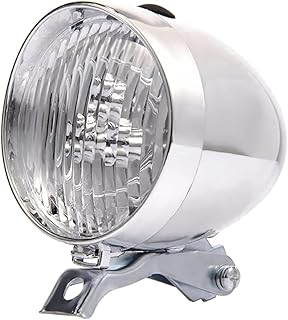 LIOOBO Luz De Bicicleta Retrô Luz De Capacete De Bicicleta Luz De Ciclismo Luz De Bicicleta Retrô Farol De Segurança De Bicicleta Acessórios Legais Lâmpada De Equitação De Bicicleta