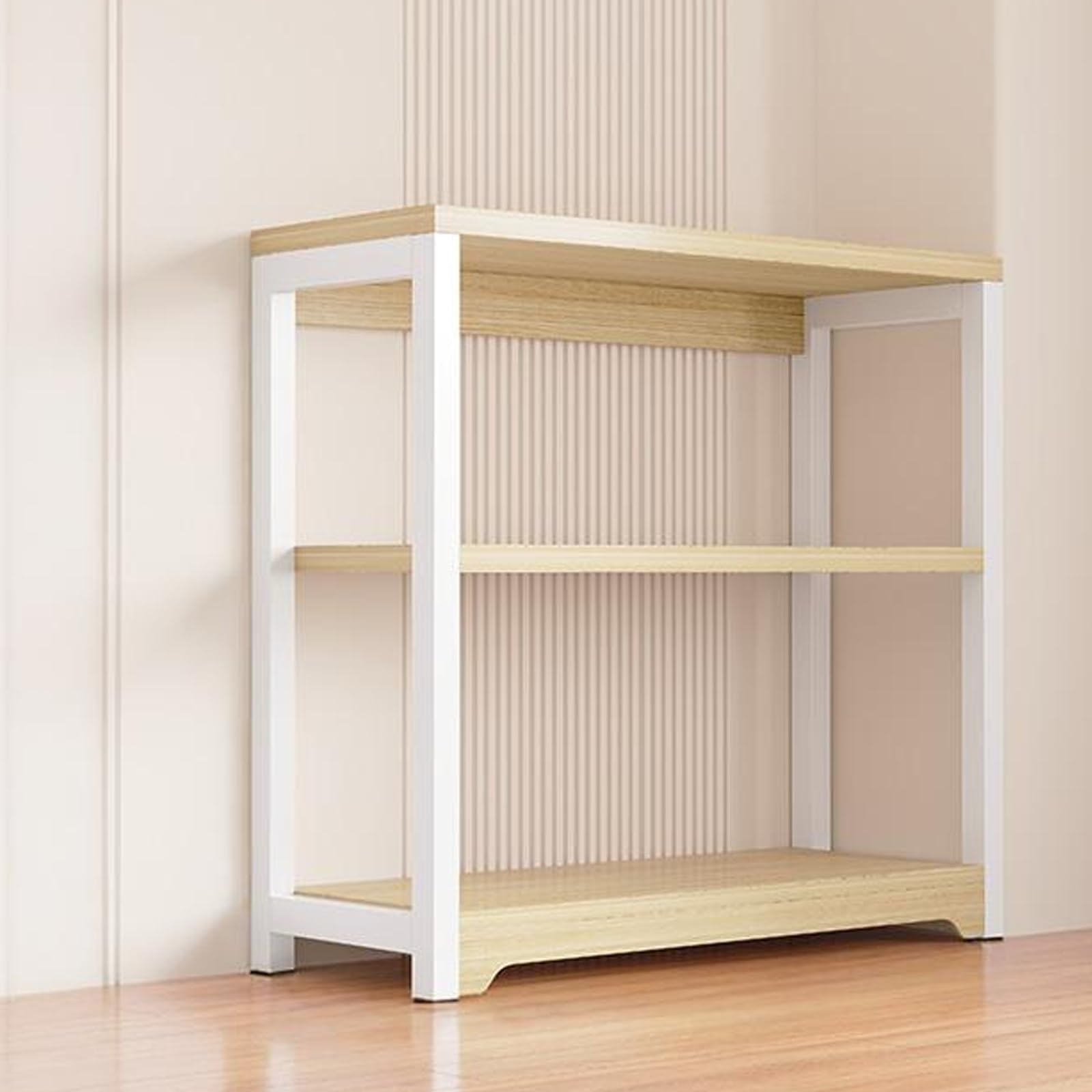 Mehrschichtiges Bodenregal für kleine Büroküche oder Balkon – vielseitige Wandaufbewahrungslösung 49 x 30 x 60 cm – stilvolles und funktionales Design