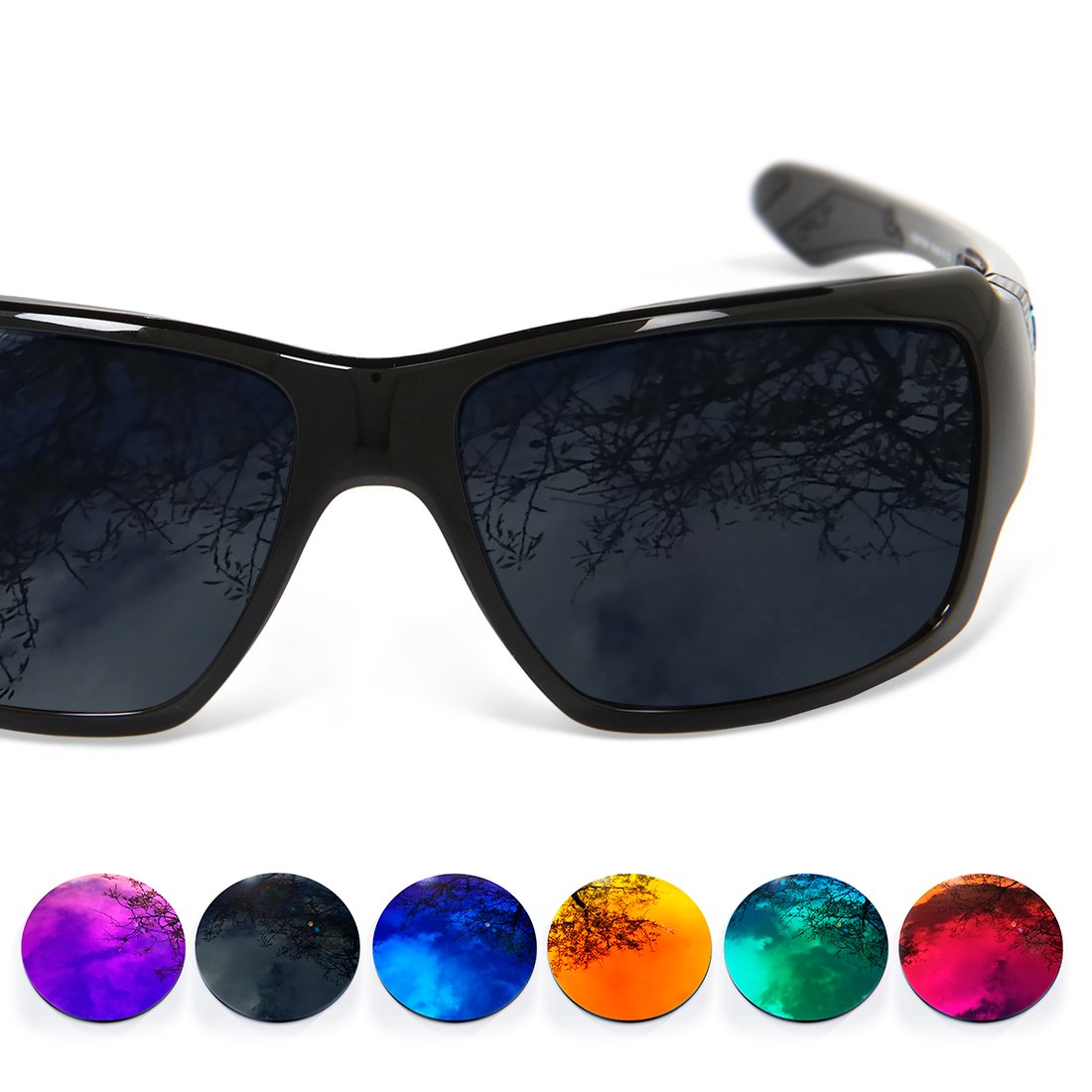 Lenti Polarizzate Ice Blue di Ricambio per Oakley Big Taco