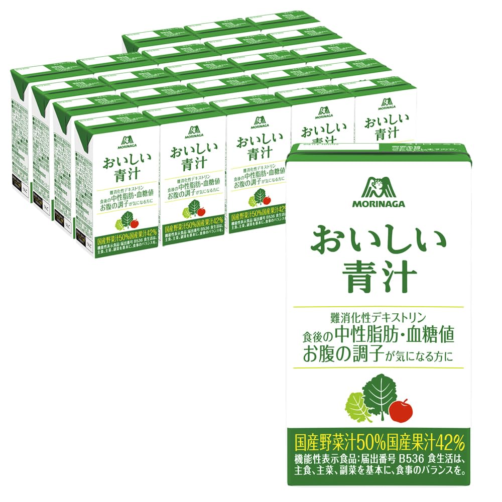 Amazon | 森永製菓 おいしい青汁 125ml 24本 国産 野菜 果実
