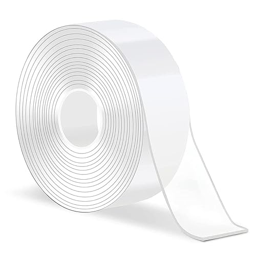 Miniatura 1 de Cinta de montaje nano de doble cara, resistente, impermeable, 10 pies de largo, 1.2 pulgadas de ancho, tiras adhesivas multiusos para colgar