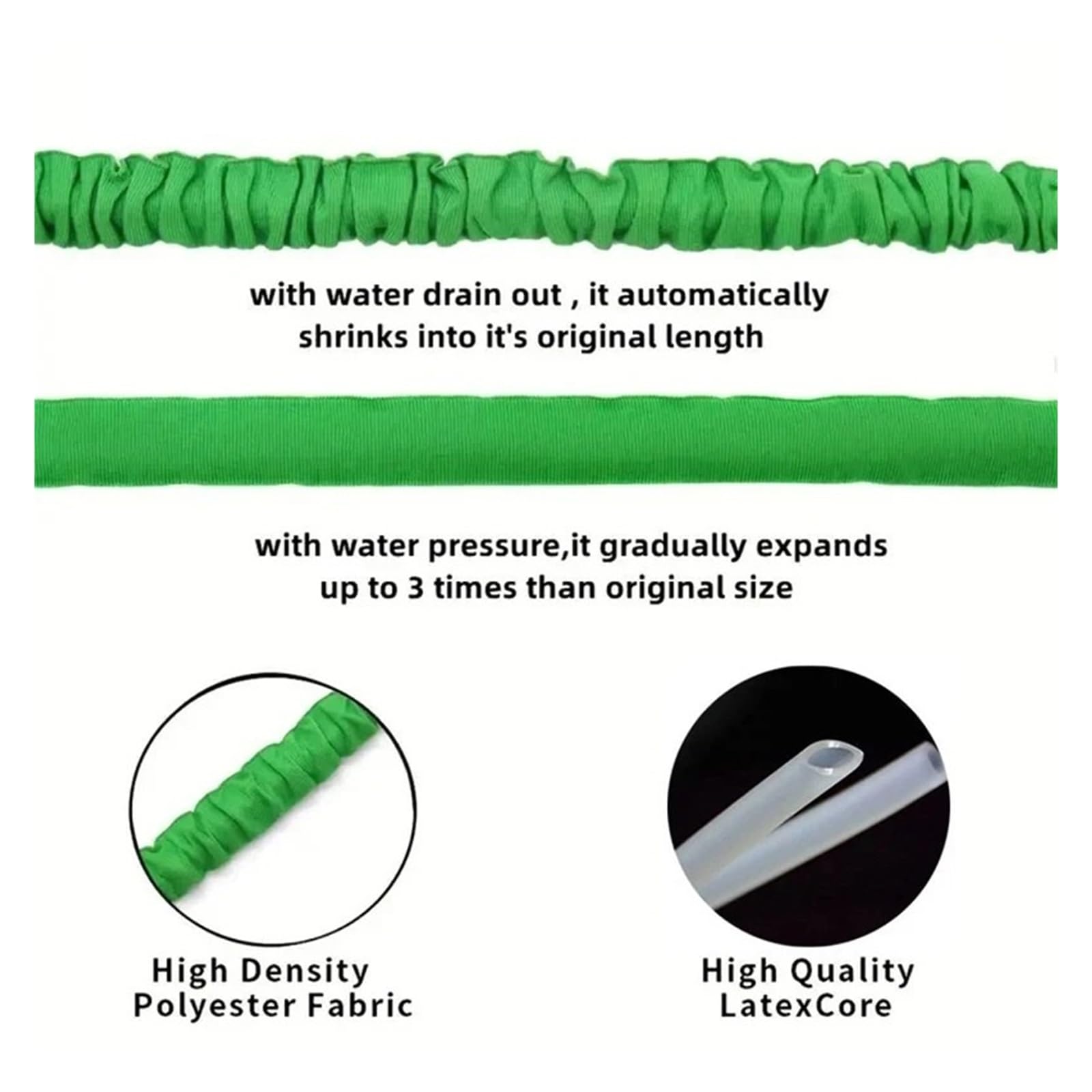 manguera de jardín, tubería de agua de manguera de Manguera de lavado de autos a alta presión, manguera mágica for riego de jardín doméstico, rociador de agua multifunción for limpieza de jardinería(B