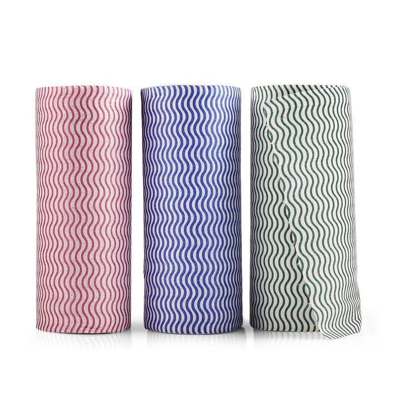 Liftoff Non-Woven Reusable & Washable Kitchen Towel | Pack of 1, 80 Pulls | Size 23 x 21 cm | Kitchen Roll Tissue for cleaning, Kitchen Cleaning Clothes | Color May Vary-image-40