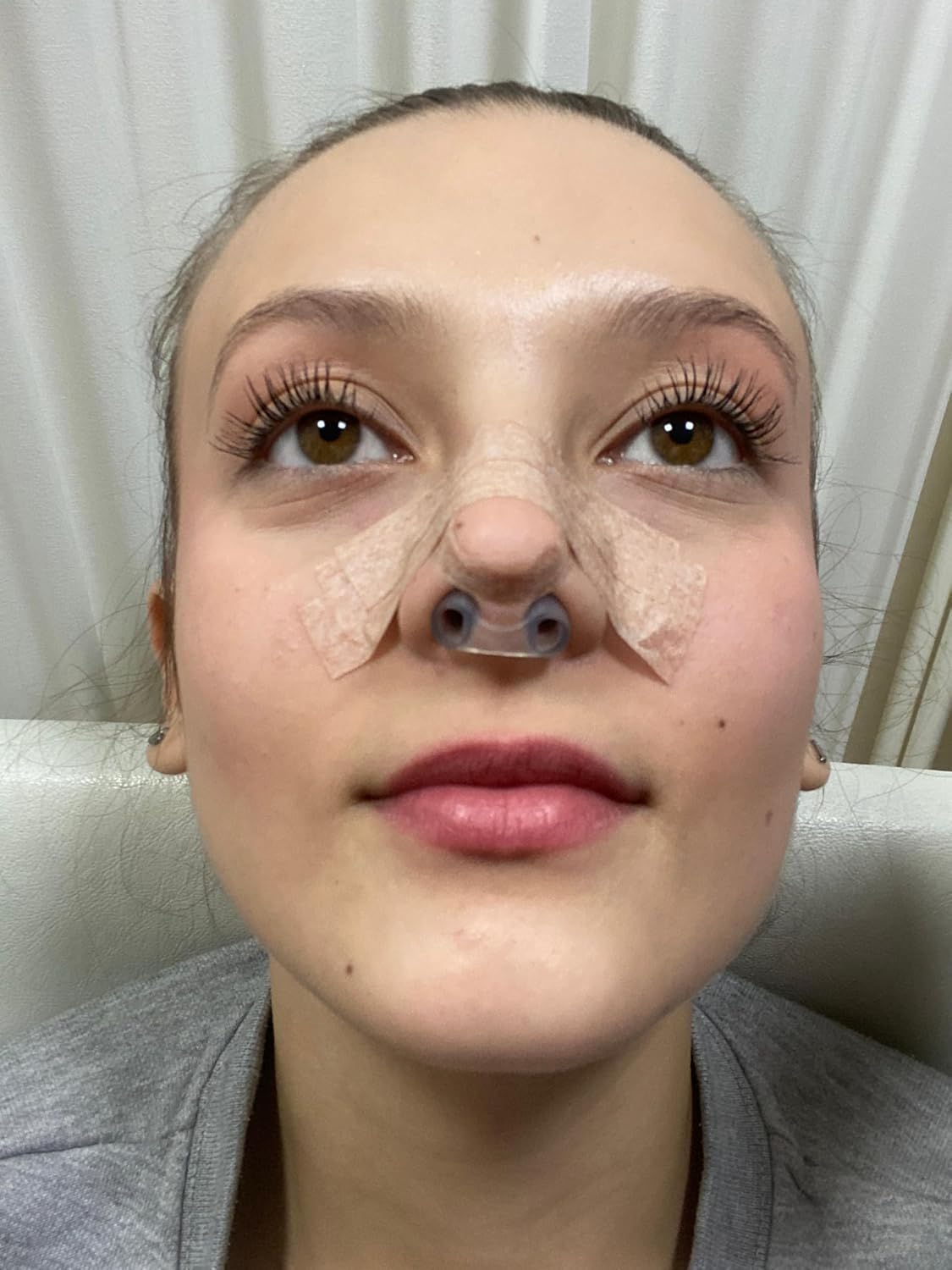 Nostril Retainer, podpórka do nozdrza po plastyce nosa, silikon medyczny, przezroczysty, wiele rozmiarów (9)