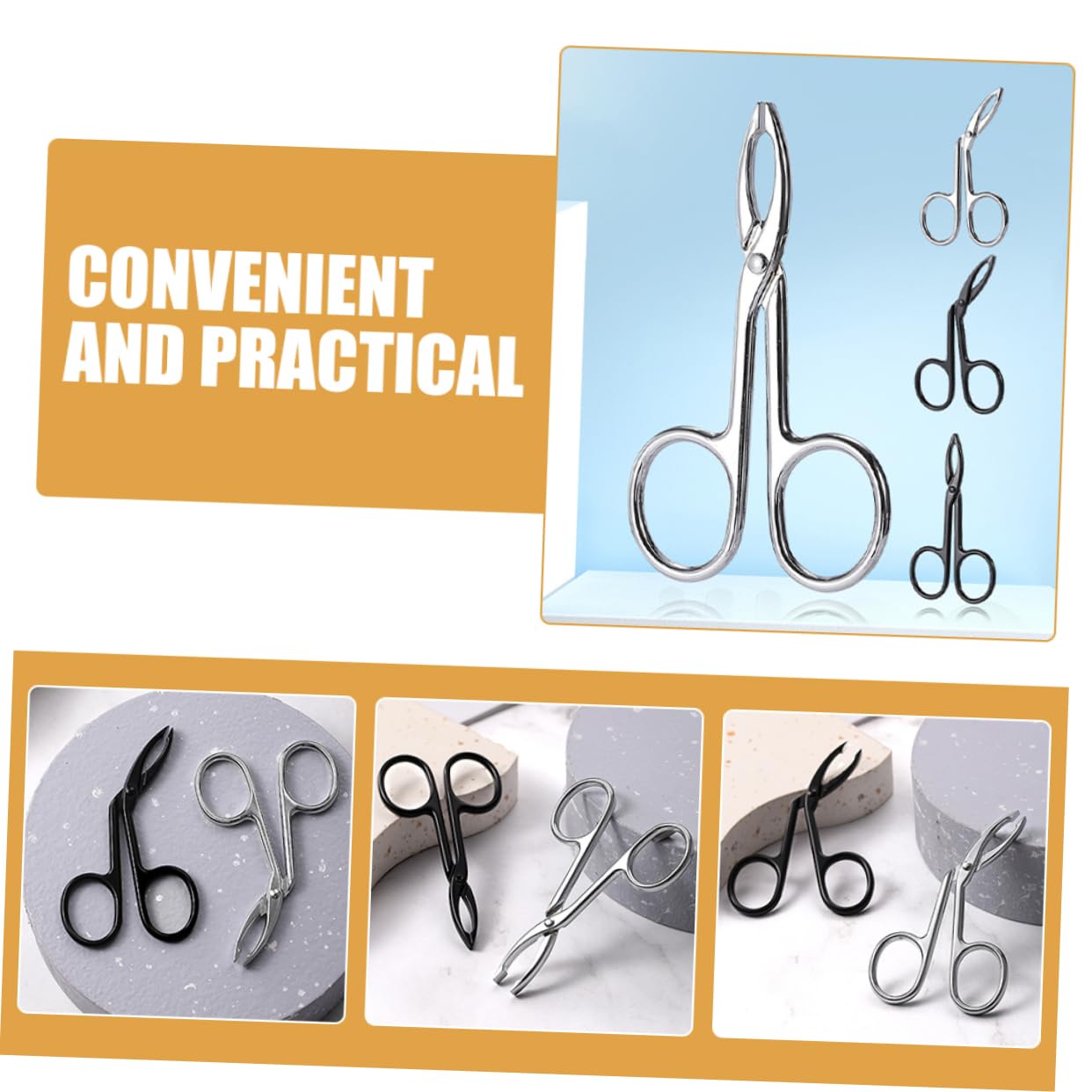 VALICLUD 5 Set Pinze Per Sopracciglia Pinzetta Sopracciglio Attrezzo Facciale Pinzette Per Facciali Da Donna Pinzette Per Sopracciglia in Metallo Acciaio Inossidabile 4 Pezzi*5
