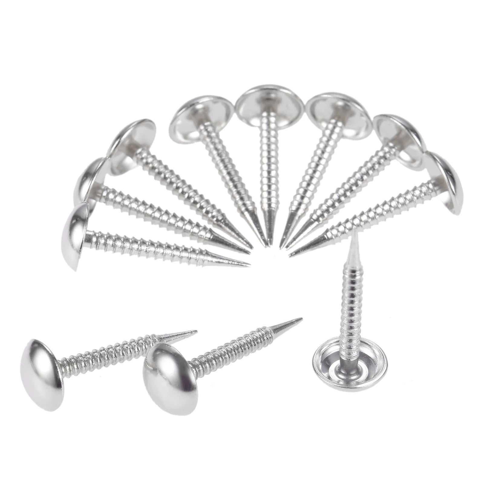 Yangshe Silver 400Pcs Upholstery Nails 8X20mm Black Sofa Tack Stud Pushpin Door Nails