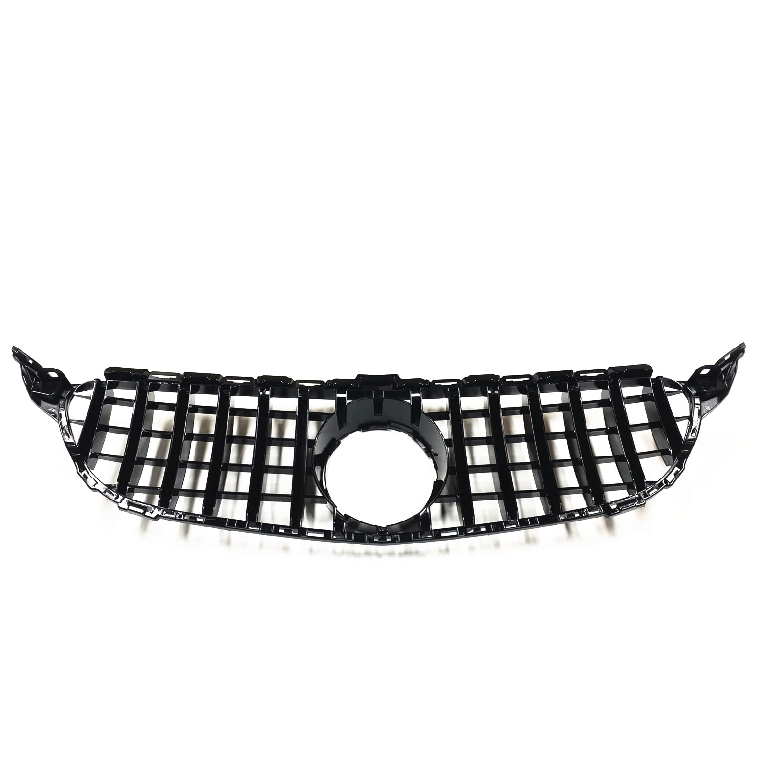 Parrilla delantera para Mercedes Benz Clase C W205 C250 C43 2014-2018 GT Plata Negro