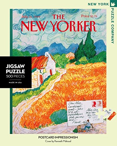 NYPC - Portada de Revista New Yorker: Postcard Impressionism 500 Piece Jigsaw Puzzle
