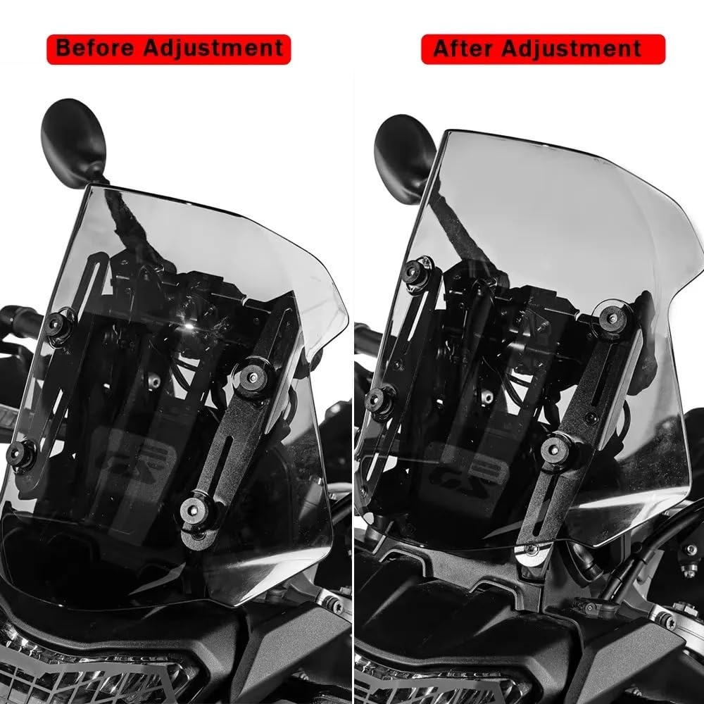 Zestaw łączników obniżających Do Bmw F900GS wspornika szyby przedniej Łącznik obniżający | Zestaw podnośnika szyby przedniej z regulatorem wysokości