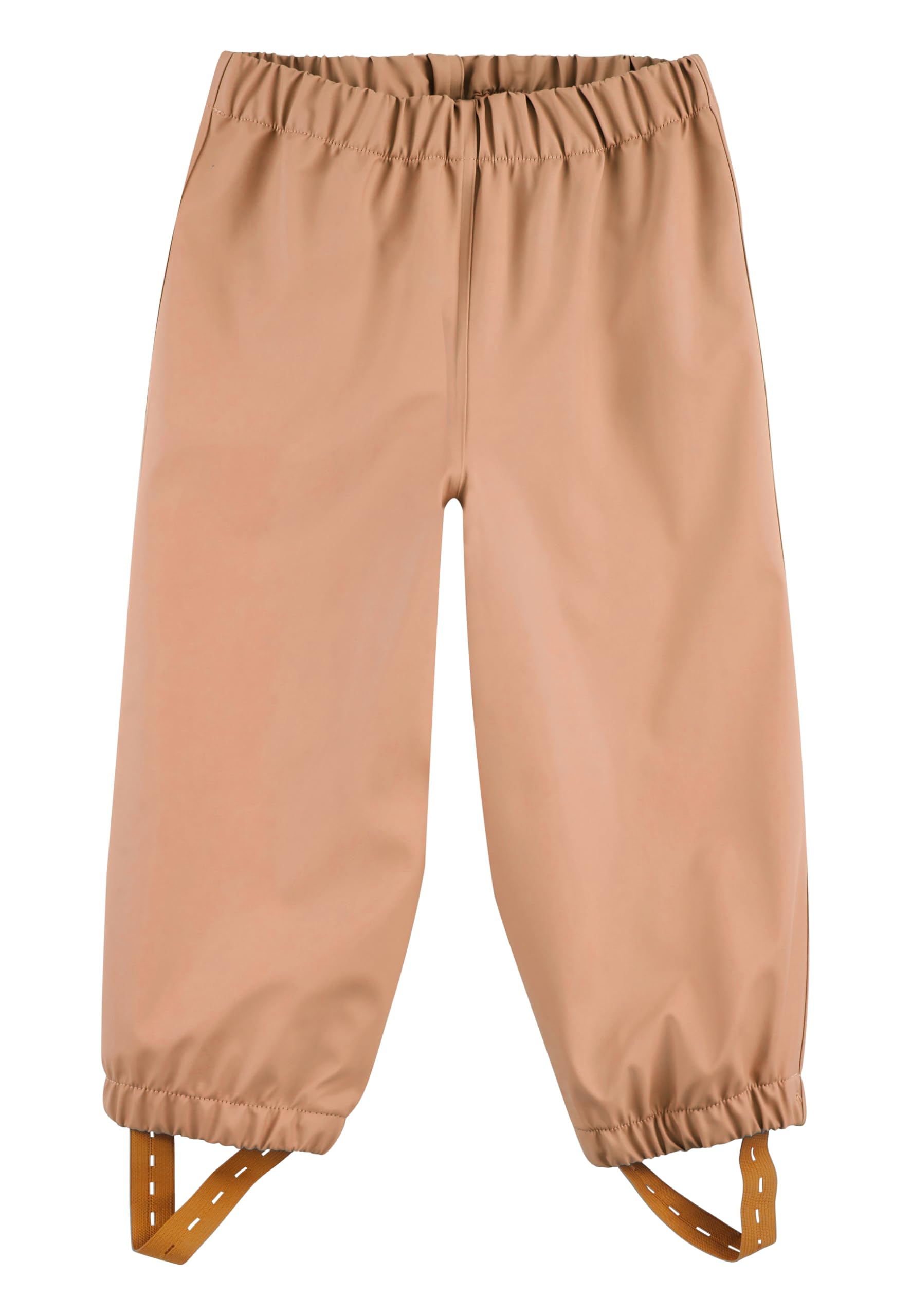 Sterntaler Regenhose ungefüttert Uni - Kinder Regenhose wasserdicht - Jungen Matsch- und Buddelhose ohne Latz mit verschweißten Nähten - robuste Regenbekleidung - lehmbraun, Größe 128